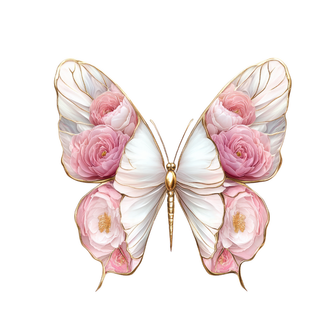 Fantasy Floral Butterfly #7 Eco Solvent Heat Transfers & Ready to Press Eco Solvent Transfers Style Junction – Custom Digital Designs & Apparel