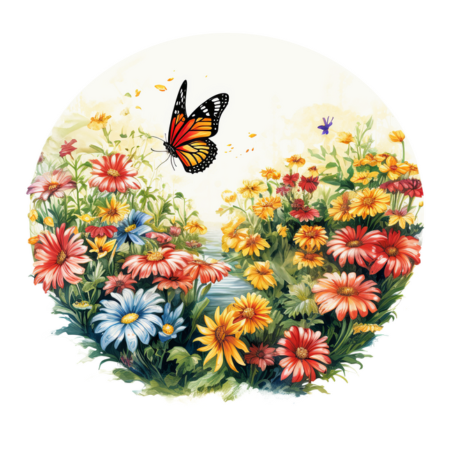 Golden Glow Daisy Ring DTF Heat Transfers DTF Transfers Style Junction – Custom Digital Designs & Apparel