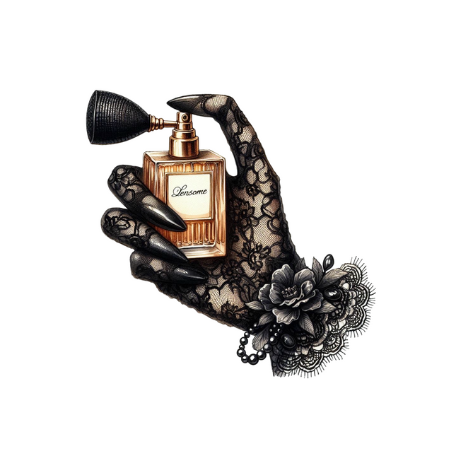Gold Perfume Atomizer – DTF Heat Transfer for Fashion Apparel DTF Transfers Style Junction – Custom Digital Designs & Apparel