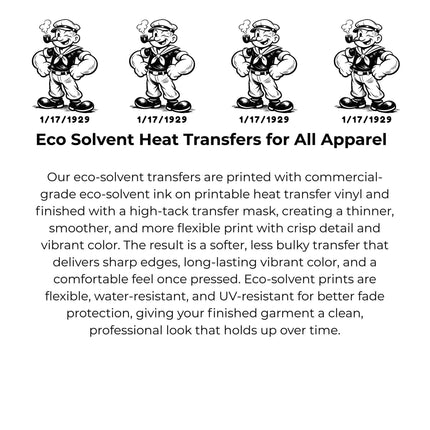 Vintage Cartoon Sailor Heat Transfers 3-Pack, Ready to Press, Vibrant Long-Lasting Prints (Iron-On Transfers Only)