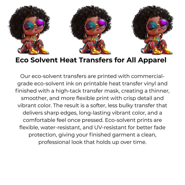 Disco Diva Glow Heat Transfers 3-Pack, Ready to Press, Vibrant Long-Lasting Prints  (Iron-On Transfers Only)