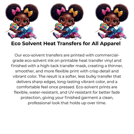 Sweet Pop Princess 🍭 Heat Transfers 3-Pack, Ready to Press, Vibrant Long-Lasting Prints (Iron-On Transfers Only)
