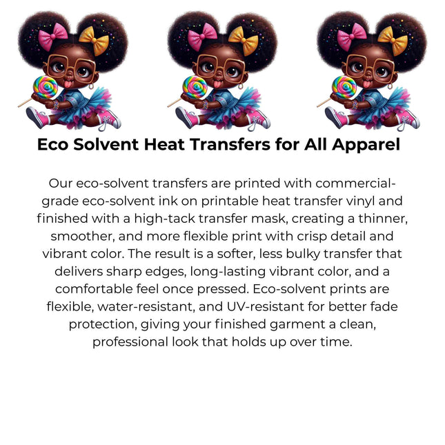 Sweet Pop Princess 🍭 Heat Transfers 3-Pack, Ready to Press, Vibrant Long-Lasting Prints (Iron-On Transfers Only)