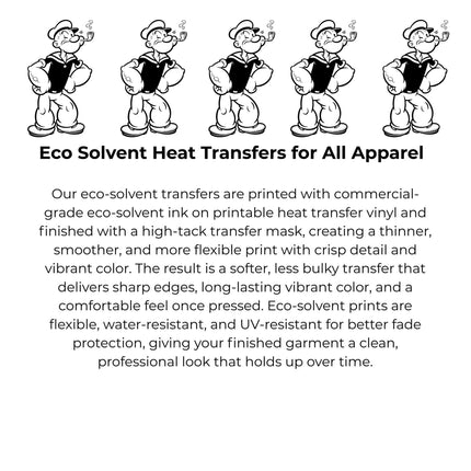 Vintage Cartoon Sailor #2 Heat Transfers 3-Pack, Ready to Press, Vibrant Long-Lasting Prints (Iron-On Transfers Only)