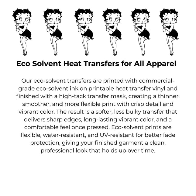 Retro Cartoon Character Girl Heat Transfers 3-Pack, Ready to Press, Vibrant Long-Lasting Prints (Iron-On Transfers Only)