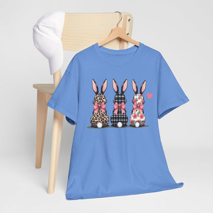 Easter Floral Plaid Bunny T-Shirt