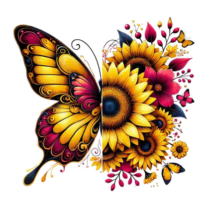 Colorful Butterfly Floral Set of 10 #2- DTF Heat Transfers DTF Transfers Style Junction – Custom Digital Designs & Apparel 8 Pocket 4 x 4