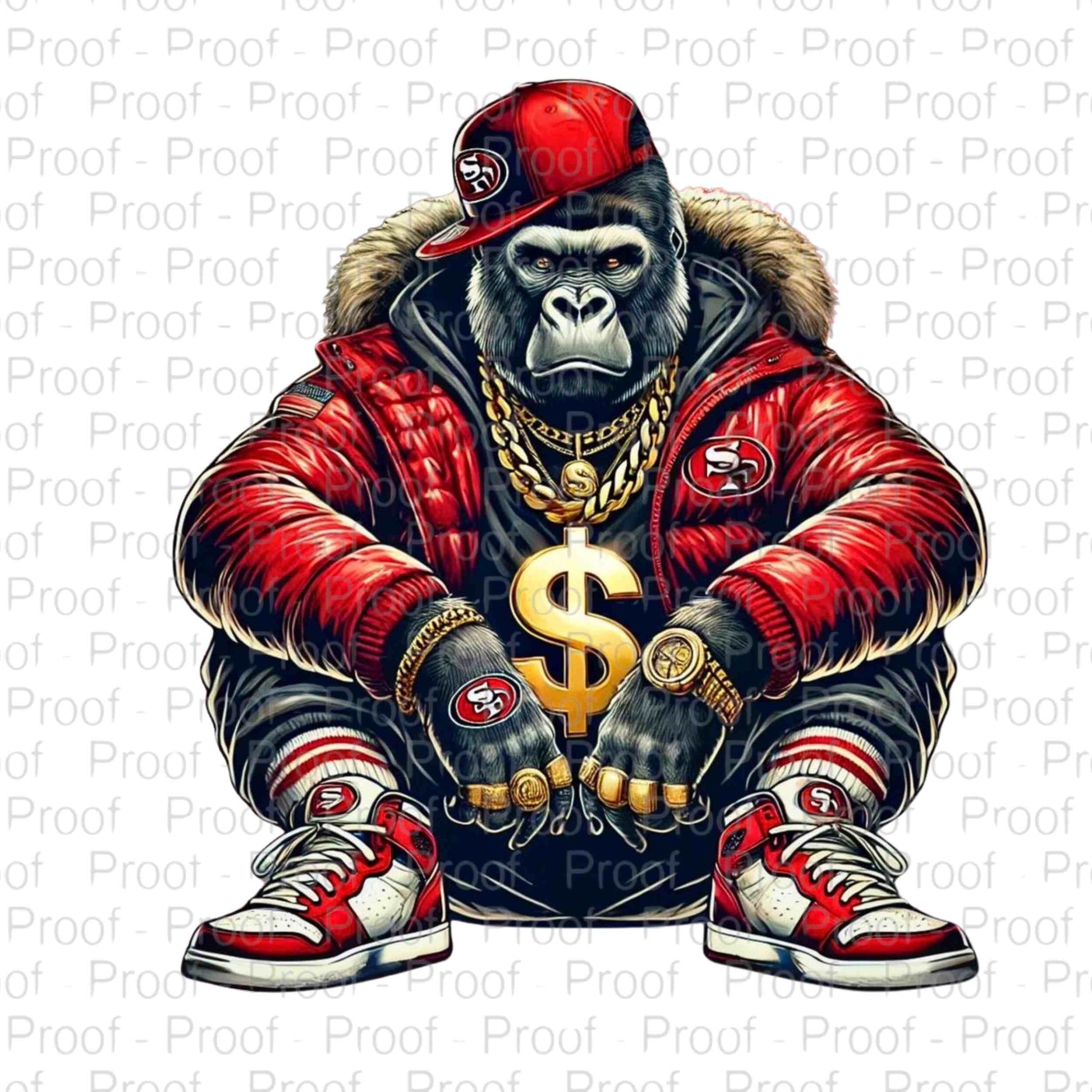 Gangster Ape-Digital Download Digital File Style-Junction Custom Designs & Prints