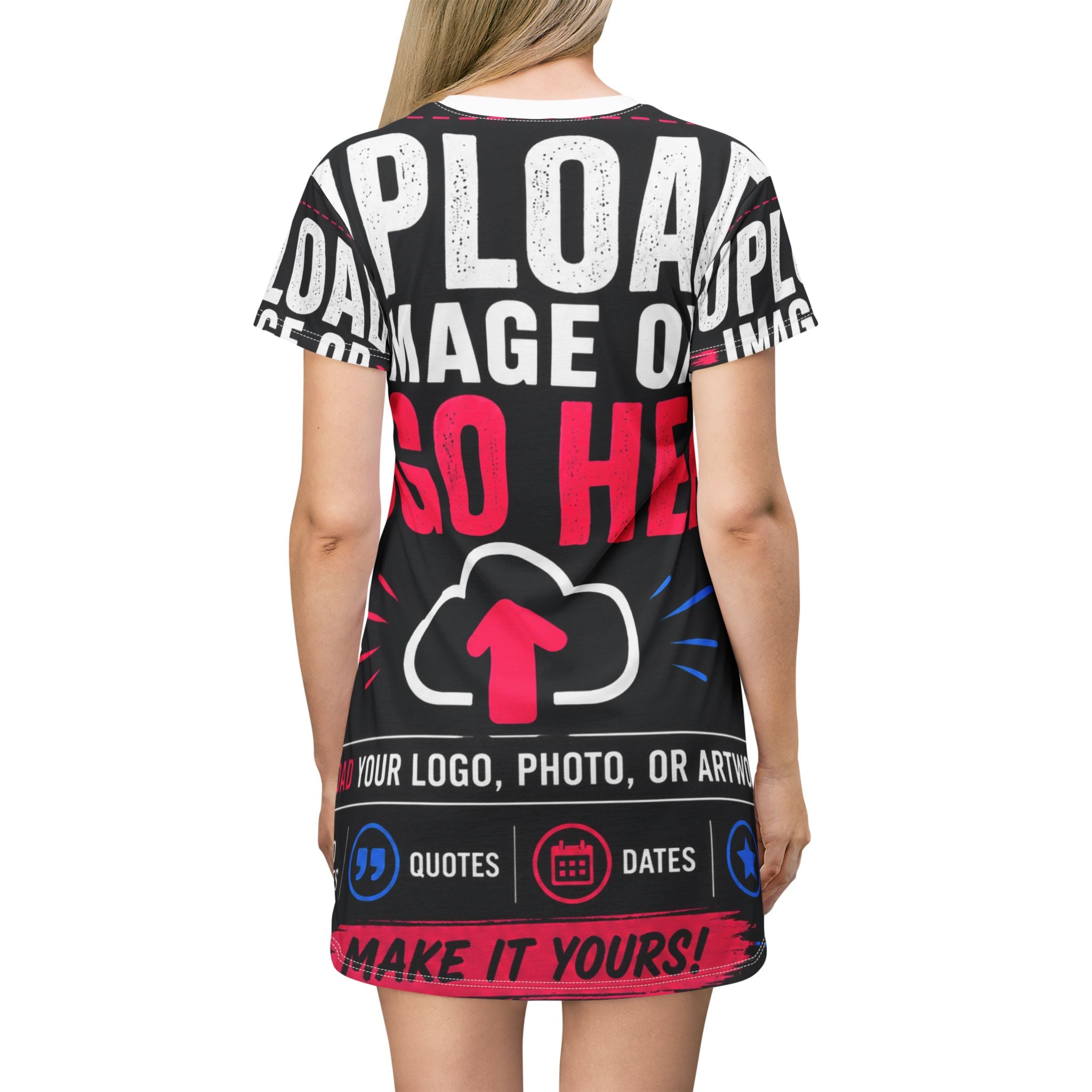 Design Your Own Custom All-Over Print Women's T-Shirt Dress – Style Junction Custom Digital Designs
