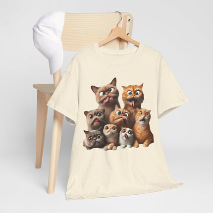 Cute Cat Squad T-Shirt — Cartoon Kitten Graphic Tee