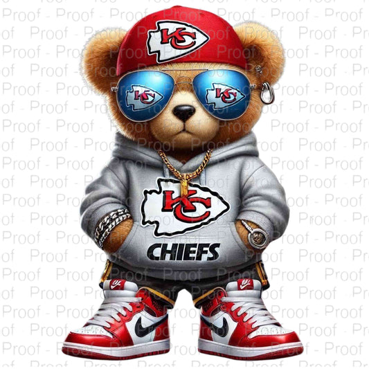 Kansas City Chief Bear-Digital Download Digital File Style-Junction Custom Designs & Prints