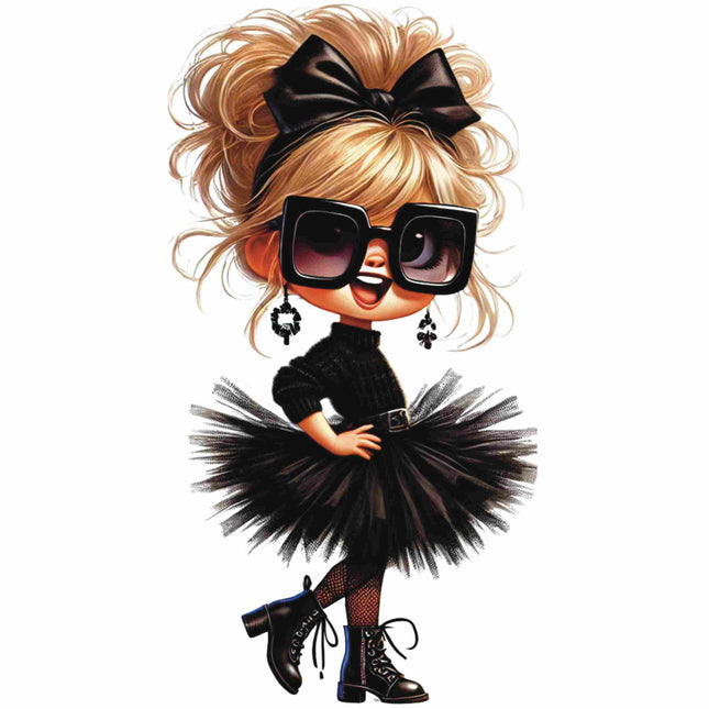 Vintage-Inspired Fashion Doll – DTF Heat Transfers #9 DTF Transfers Style Junction – Custom Digital Designs & Apparel