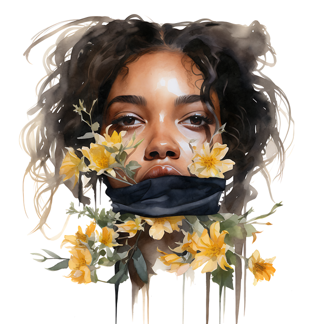Black Beauty with Wildflowers DTF Heat Transfers DTF Transfers Style Junction – Custom Digital Designs & Apparel