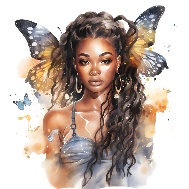 Urban Chic Black Beauty DTF Heat Transfers DTF Transfers Style Junction – Custom Digital Designs & Apparel
