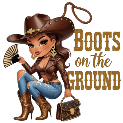 Boots on the Ground Curvy Cowgirl DTF Heat Transfers DTF Transfers Style Junction – Custom Digital Designs 3 Pocket 4 x 4