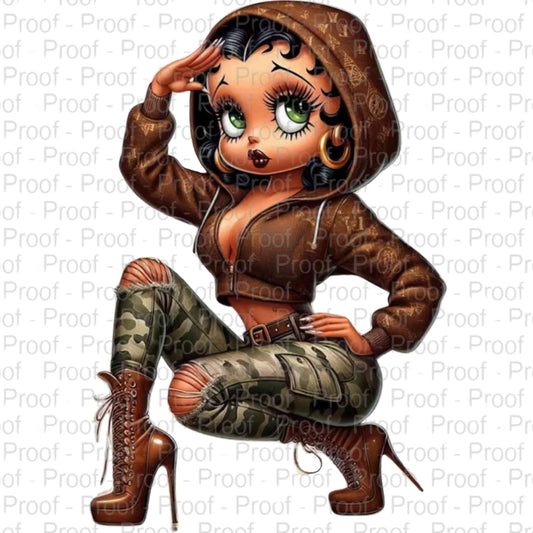 Camouflage Betty-Digital Download Digital File Style-Junction Custom Designs & Prints