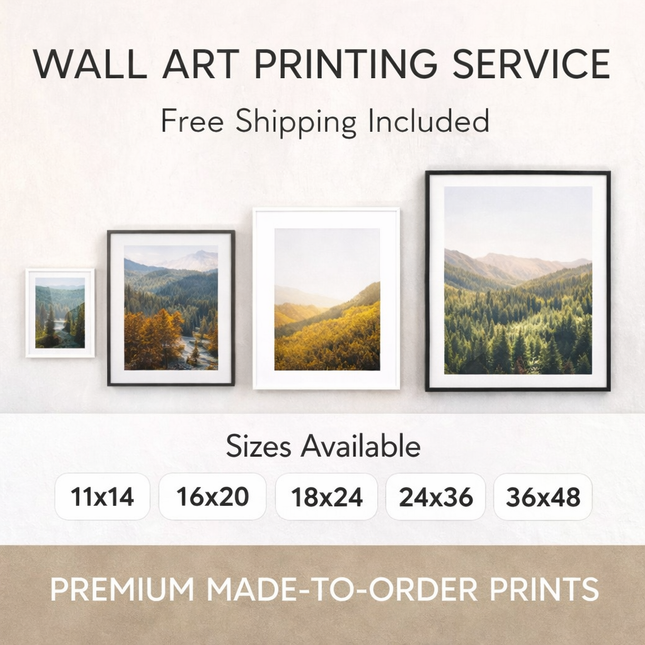 Print Your Digital Download | Large Format Wall Art Printing Service