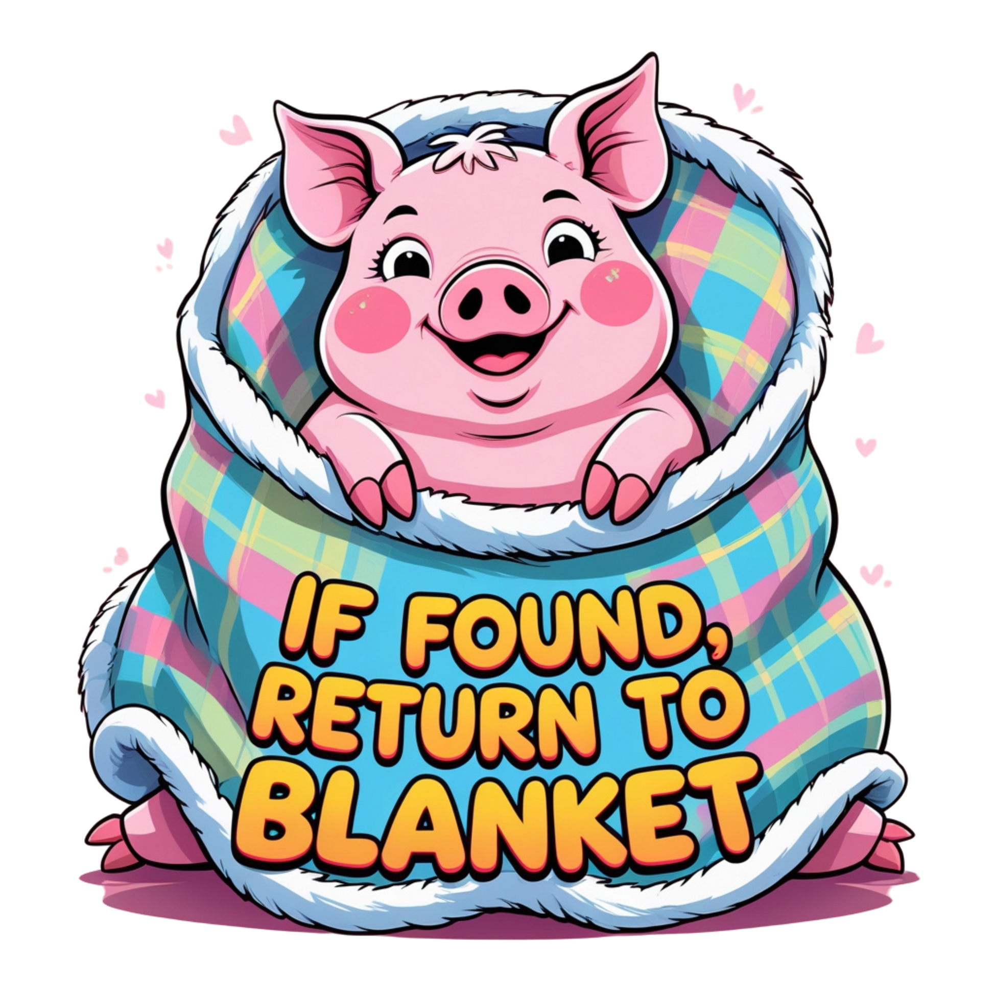 If Found Return to Blanket Pig Design – DTF Heat Transfers #1 DTF Transfers Style Junction – Custom Digital Designs & Apparel