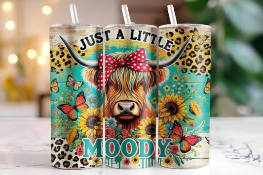 Highland Cow Tumbler Wrap - Rustic Western Floral PNG - 20oz Sublimation Design - Instant Digital Download Tumbler Wraps Style-Junction Custom Designs & Prints