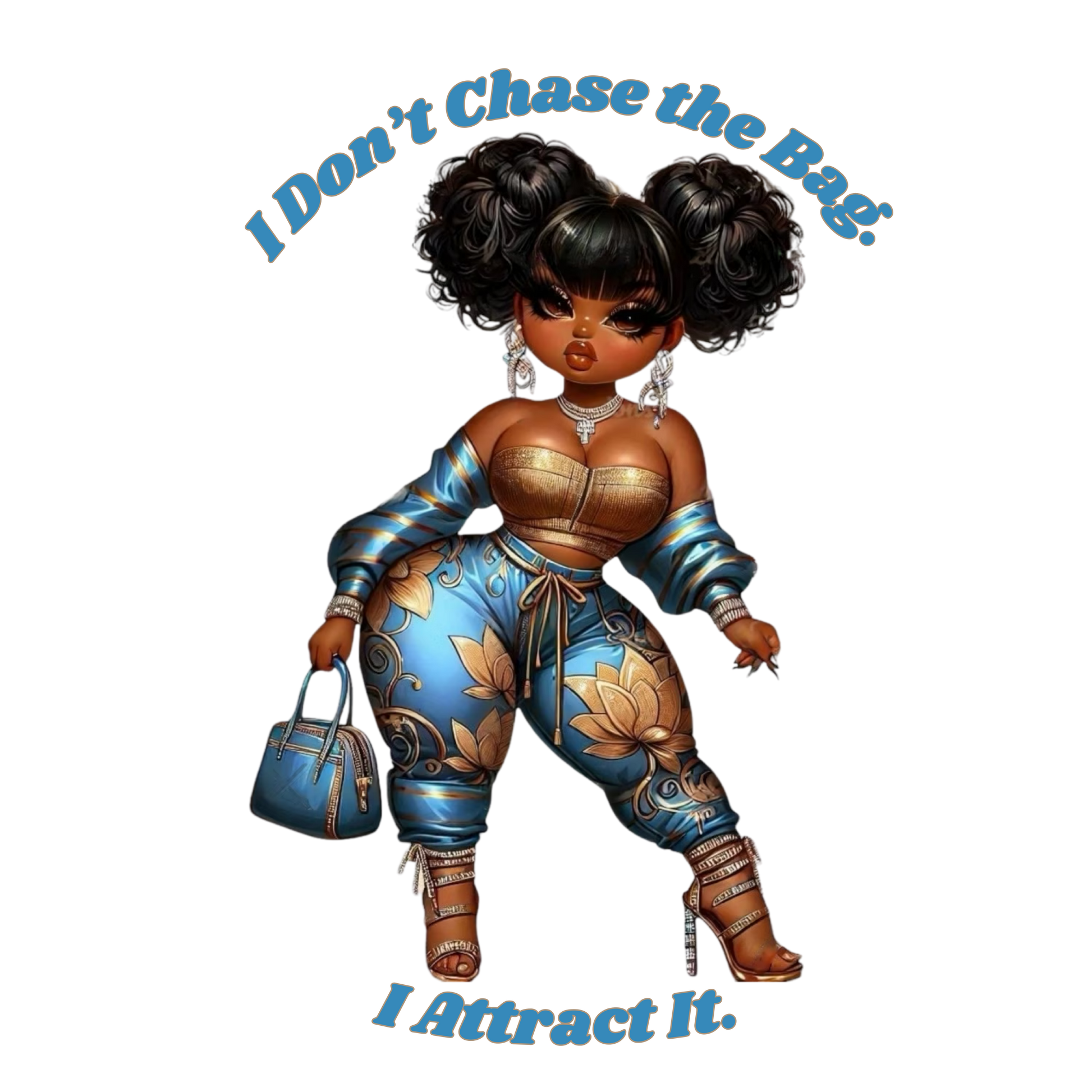 I Don’t Chase the Bag Diva DTF Heat Transfers DTF Transfers Style Junction – Custom Digital Designs 1 Pocket 4 x 4