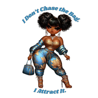 I Don’t Chase the Bag Diva DTF Heat Transfers DTF Transfers Style Junction – Custom Digital Designs 1 Pocket 4 x 4