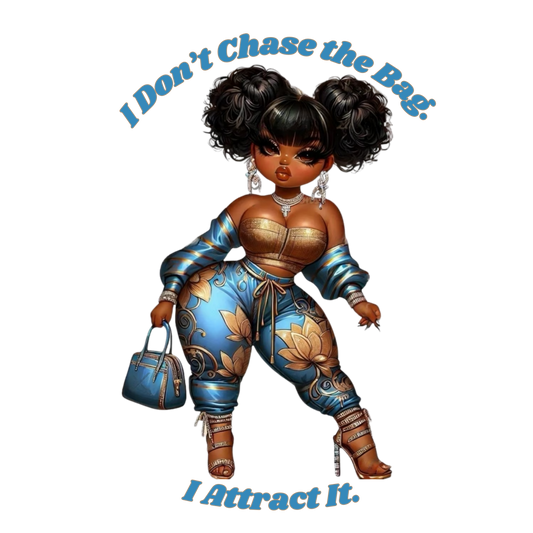 I Don’t Chase the Bag Diva DTF Heat Transfers DTF Transfers Style Junction – Custom Digital Designs 1 Pocket 4 x 4