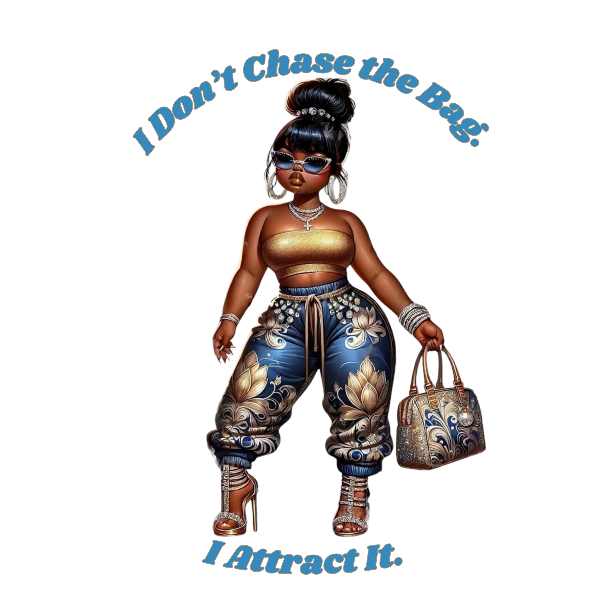 I Don’t Chase the Bag Diva DTF Heat Transfers DTF Transfers Style Junction – Custom Digital Designs 3 Pocket 4 x 4