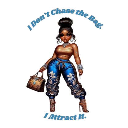 I Don’t Chase the Bag Diva DTF Heat Transfers DTF Transfers Style Junction – Custom Digital Designs 4 Pocket 4 x 4