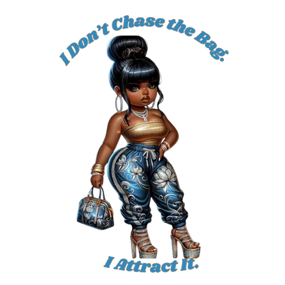 I Don’t Chase the Bag Diva DTF Heat Transfers DTF Transfers Style Junction – Custom Digital Designs 5 Pocket 4 x 4
