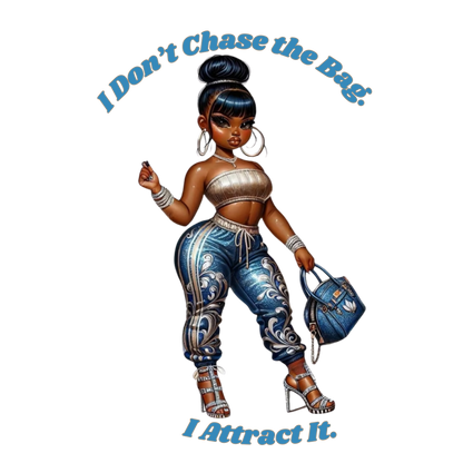 I Don’t Chase the Bag Diva DTF Heat Transfers DTF Transfers Style Junction – Custom Digital Designs 2 Pocket 4 x 4