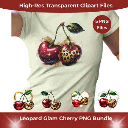 Leopard Glam Cherry 5 PNG Bundle-Digital Files Digital File Style Junction – Custom Digital Designs & Apparel