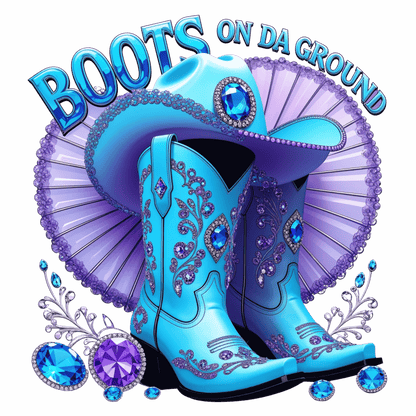 Light Blue Boots On Da Ground DTF Heat Transfers DTF Transfers Style Junction – Custom Digital Designs 3 Pocket 4 x 4