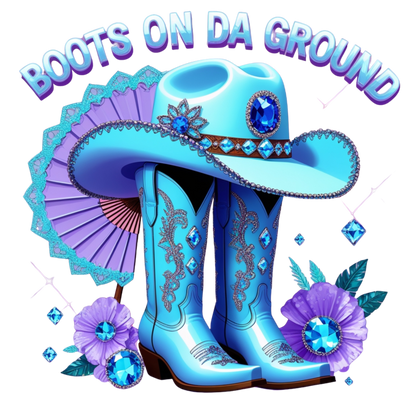 Light Blue Boots On Da Ground DTF Heat Transfers DTF Transfers Style Junction – Custom Digital Designs 5 Pocket 4 x 4