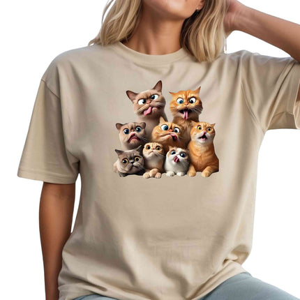 Crazy Cat Squad Heat Transfers 3-Pack, Ready to Press, Vibrant Long-Lasting Prints  (Iron-On Transfers Only)