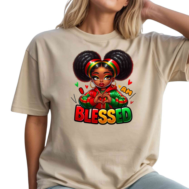 I Am Blessed Heat Transfers 3-Pack, Ready to Press, Vibrant Long-Lasting Prints (Iron-On Transfers Only)