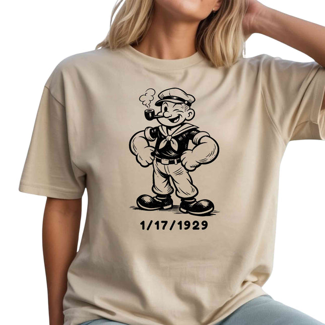 Vintage Cartoon Sailor Heat Transfers 3-Pack, Ready to Press, Vibrant Long-Lasting Prints (Iron-On Transfers Only)