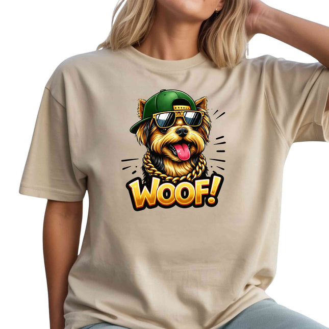 Hip-Hop Yorkie “WOOF! Heat Transfers 3-Pack, Ready to Press, Vibrant Long-Lasting Prints (Iron-On Transfers Only)