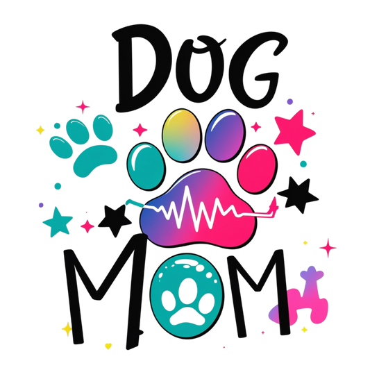 Dog Mom Heartbeat – DTF Heat Transfers #3