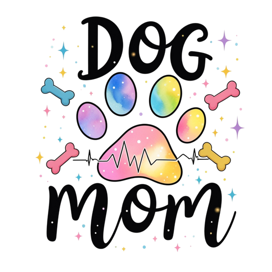 Dog Mom Heartbeat – DTF Heat Transfers #4