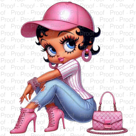 Pretty in Pink: Sporty Chic Diva-Digital Download Digital File Style-Junction Custom Designs & Prints