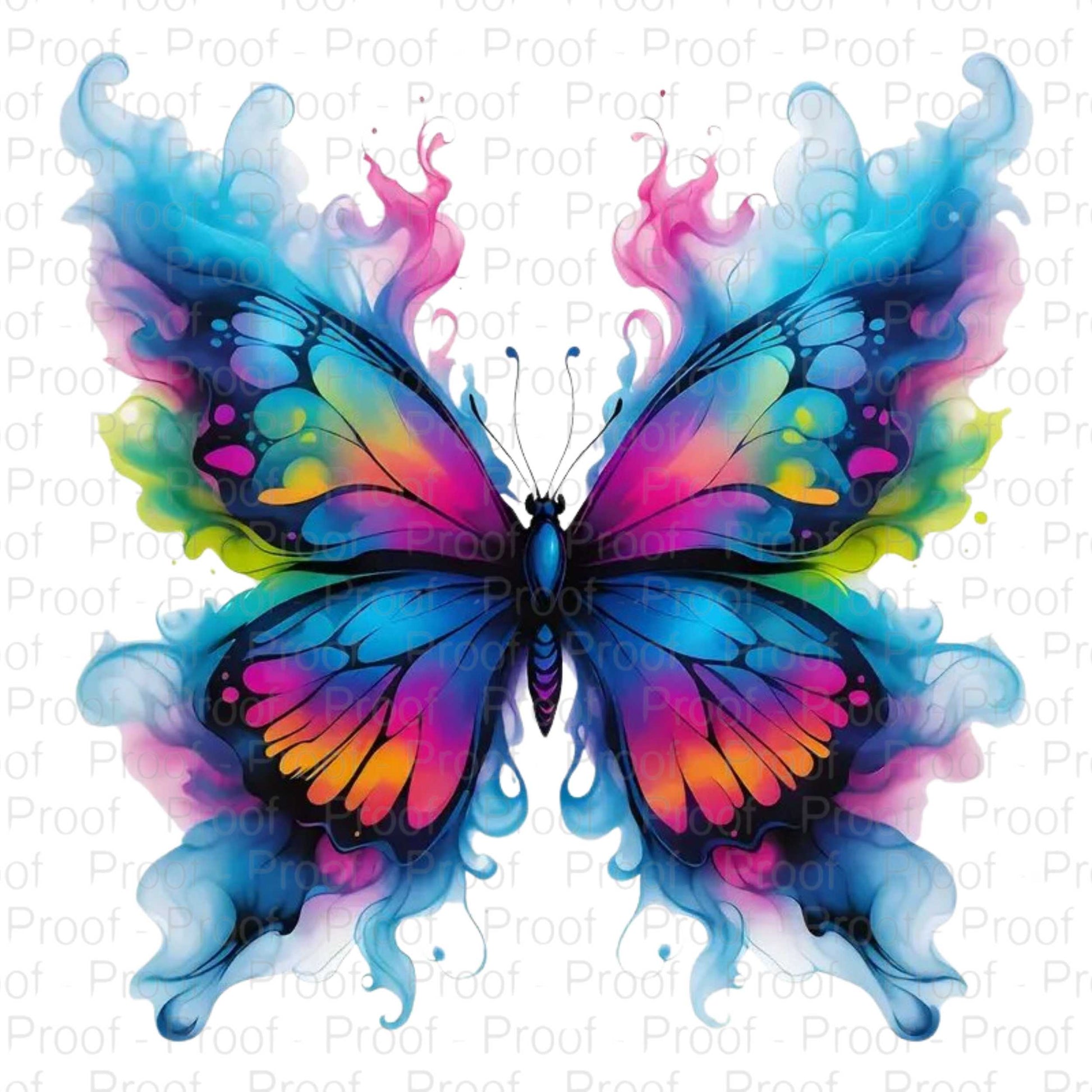 Rainbow Butterfly 1-Digital Download Digital File Style-Junction Custom Designs & Prints