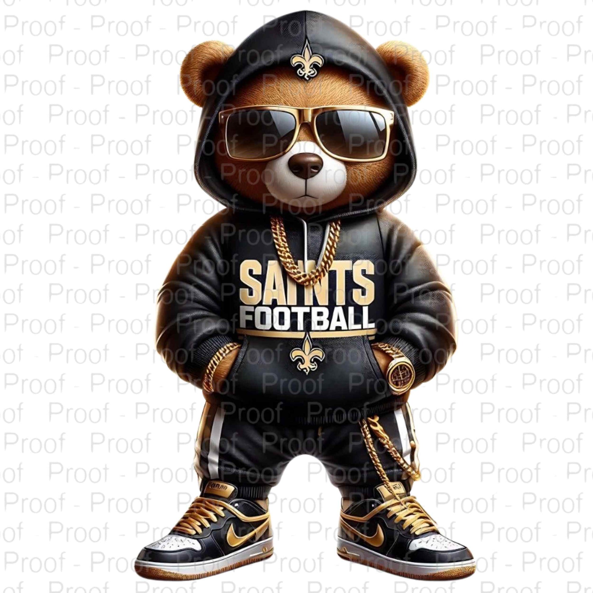 Saints Bear-Digital Download Digital File Style-Junction Custom Designs & Prints