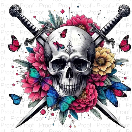 Skull & Swords-DTF Transfers for Garments – Stunning Apparel Designs for All Fabrics DTF Prints Style-Junction Custom Designs & Prints