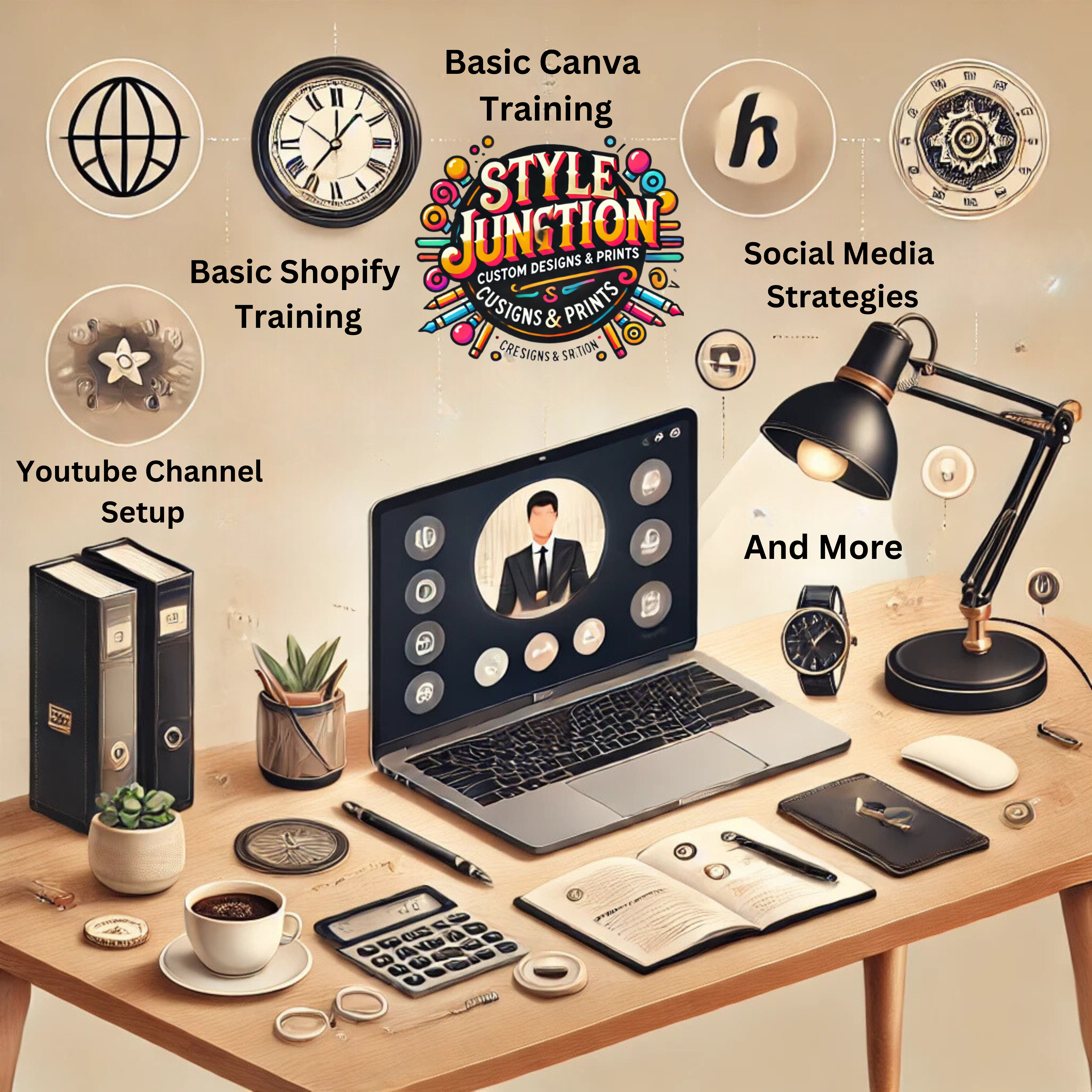 Business Services & Training Packages - Shopify, Canva, Social Media & More Style Junction