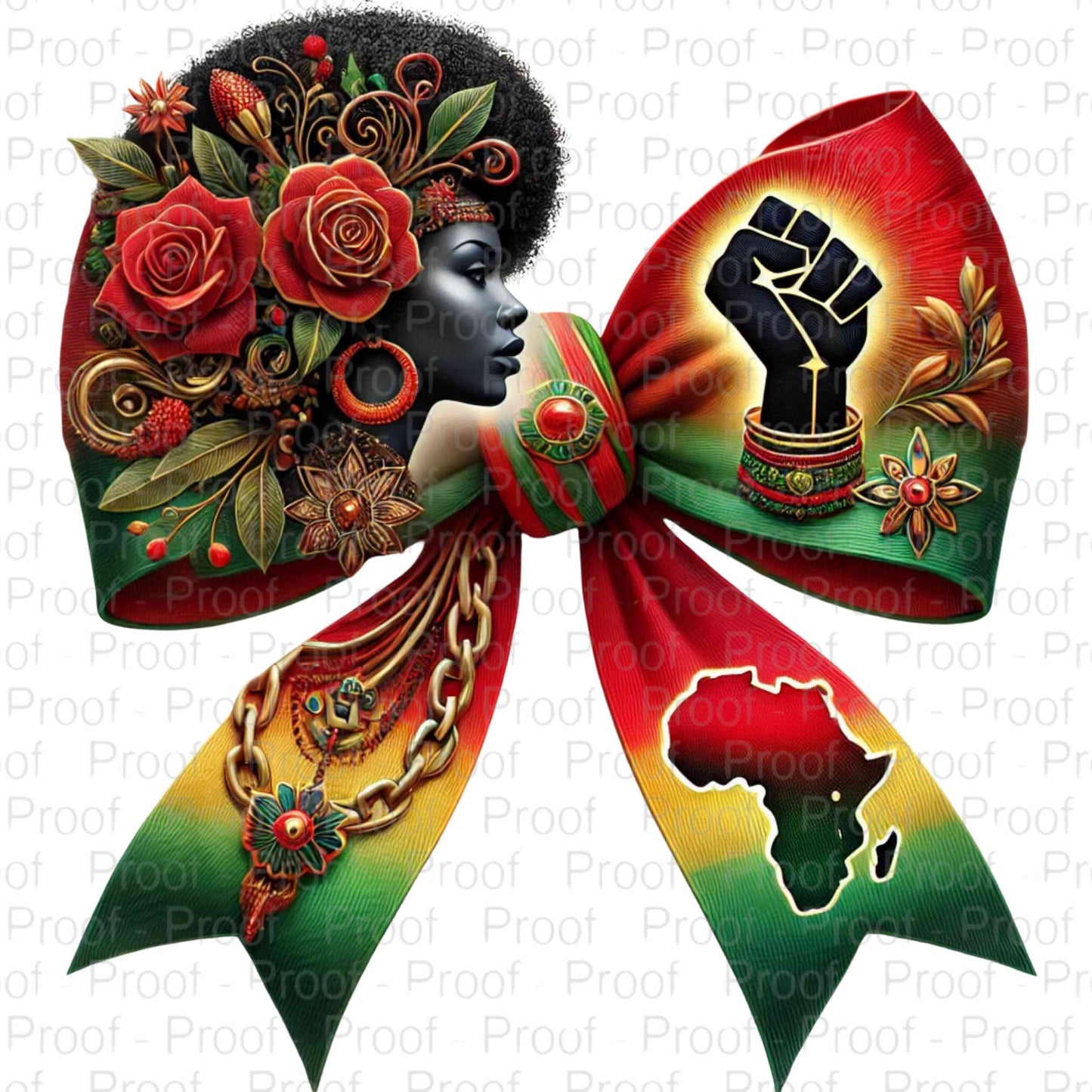 Black History Bow-Digital Download Digital File Style-Junction Custom Designs & Prints