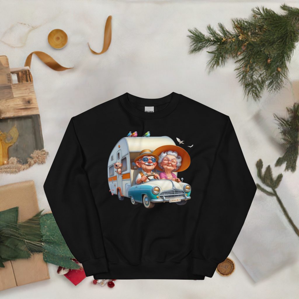 Golden Years On The Open Road Custom Design Unisex Sweatshirt Physical Sweatshirt Style-Junction   