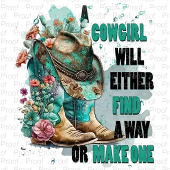 Cowgirl Motivation PNG | Western Boots & Hat Sublimation Design | Rustic Country Digital Download for T-Shirts, Tumblers Digital File Style-Junction Custom Designs & Prints