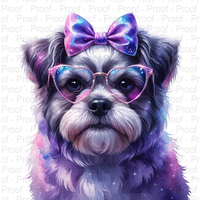 Adorable Galaxy-Themed Shih Tzu PNG Bundle of 4 Digital File Style Junction – Custom Digital Designs & Apparel