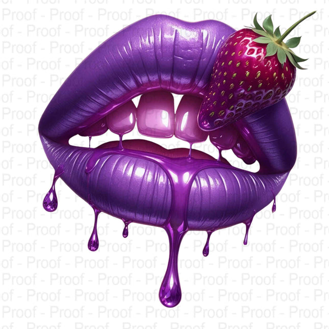 Vivid Fantasy Purple Lips & Floral Gemstones Bundle of 5 Digital File Style Junction – Custom Digital Designs & Apparel