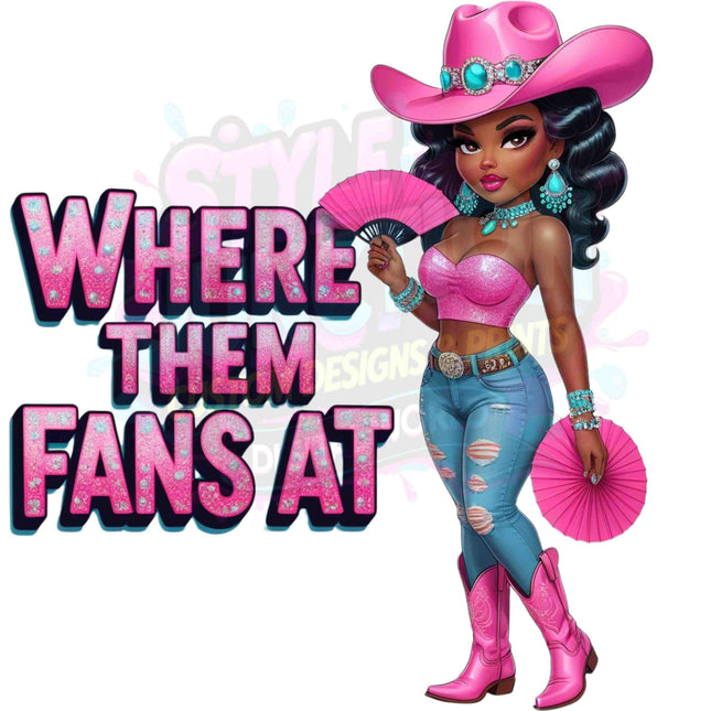 Black Cowgirl Pink Digital Art PNG Bundle of 4 | Where Them Fans At Digital File Style Junction – Custom Digital Designs & Apparel